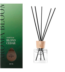 Аромадиффузор AROMA BLOOM Blond cedar (Белый кедр) с палочками