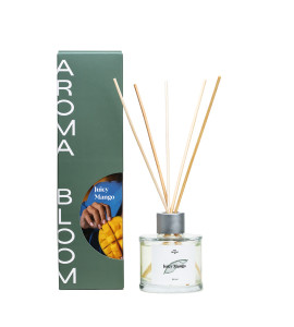 Аромадиффузор "Сочный манго" для дома с палочками AROMA BLOOM Juicy mango