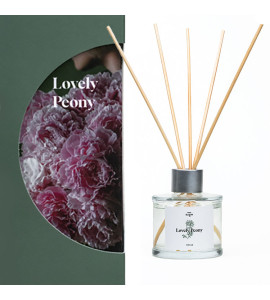 Аромадиффузор "Нежный пион" для дома с палочками AROMA BLOOM Lovely peopny