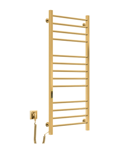 Полотенцесушитель электрический 1200x500 ERAFLYME Quadro Gold L