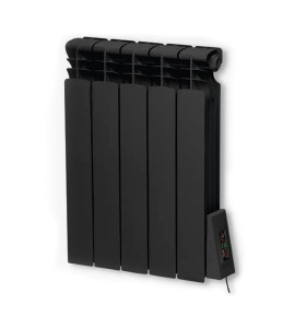 Электрорадиатор черный 5 секций ERAFLYME ELITE BLACK 5R, правое подключение