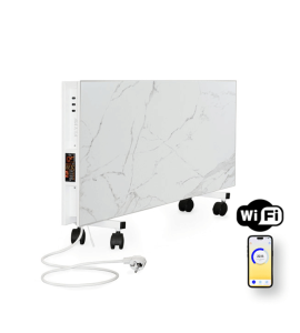 Керамический обогреватель с Wi-Fi на колесиках FLYME 800PW white stone