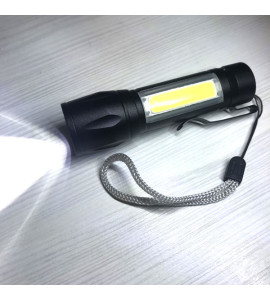 Карманный фонарик светодиодный аккумуляторный противоударный с USB-зарядкой PD-5568 Plus