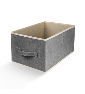 Текстильный ящик в шкаф органайзер серый MVM TH-30 LIGHT GRAY