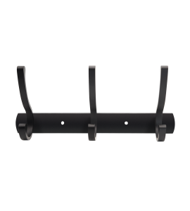 Вешалка черная на три крючка MVM HA-03/3 BLACK