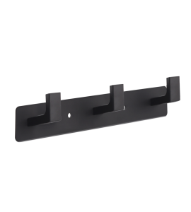 Вешалка черная на три крючка MVM HA-05/3 BLACK