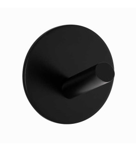 Крючок клеящийся круглый черный из нержавеющей стали MVM HSS-504R BLACK