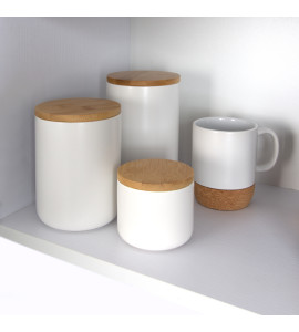 Емкость для хранения 260 мл kp-13 s white/wood