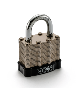 Замок навесной из ламинированной стали HORST HR-LS-30E
