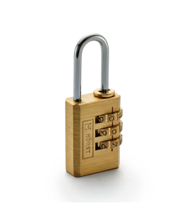 Замок навесной латунный кодовый HORST HR-B3-20C