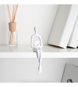 Статуэтка на полку Человек с книгой DH-ST-26 WHITE